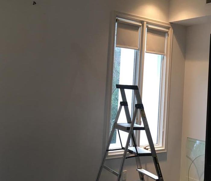 light on ladder in room