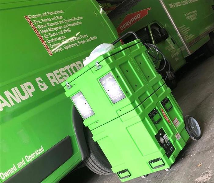 green truck green equipment
