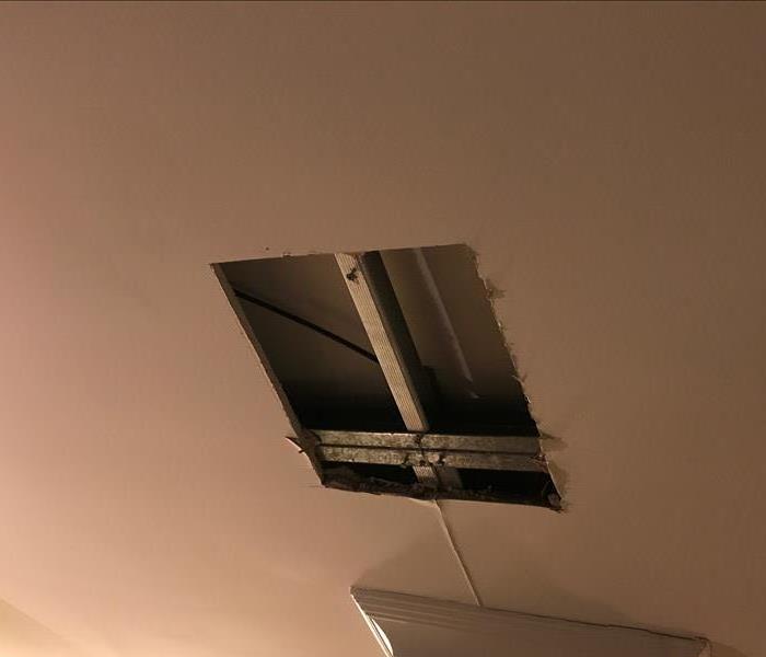 rectangle cut in ceiling